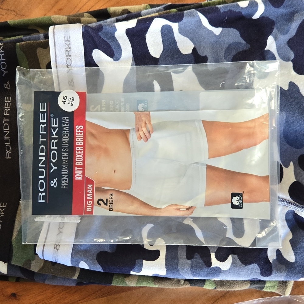 Mens Roundtree and Yorke Knit Boxer Briefs